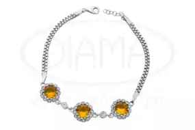 Срібний браслет з Султанітом