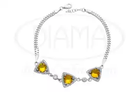 Браслет срібний з Султанітом