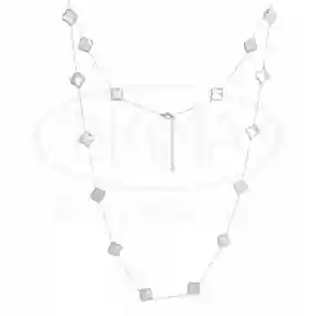 Кольє срібне з перламутром