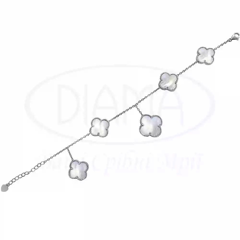 Браслет срібний з перламутром фото 1