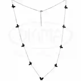 Срібне кольє з Оніксом