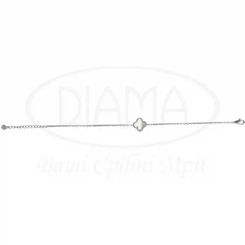 Срібний браслет з перламутром фото 1