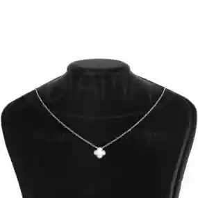 Срібне кольє з перламутром