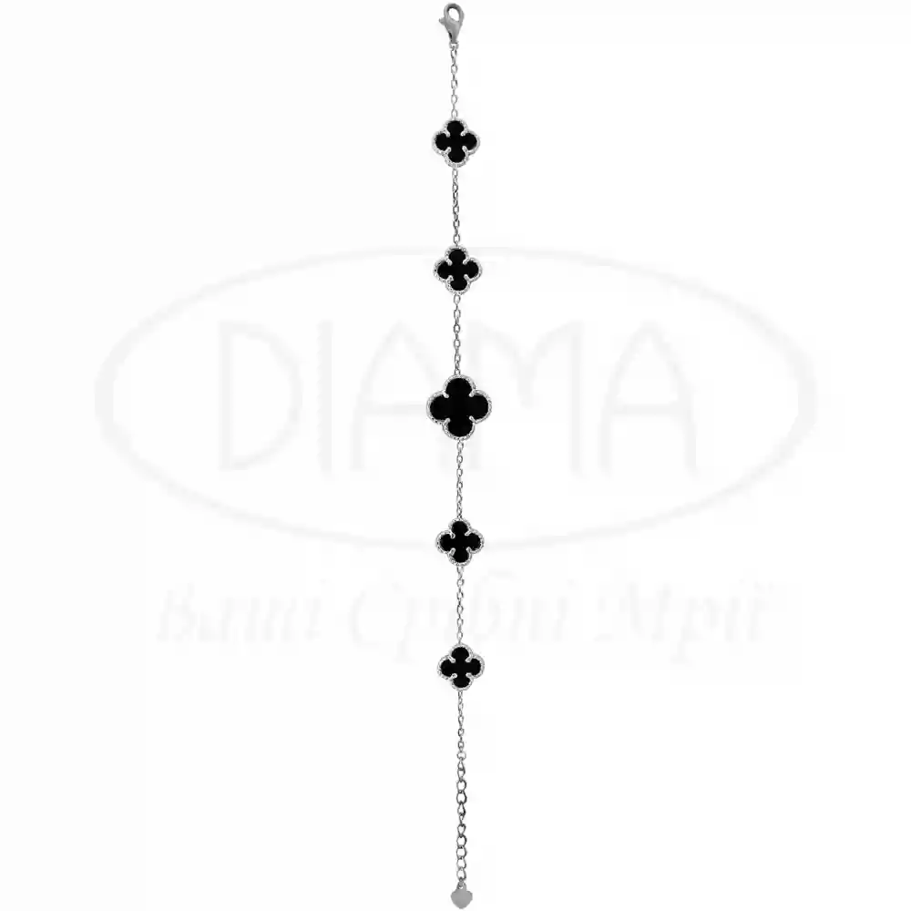 Браслет срібний з Оніксом фото 2