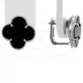 Сережки срібні з Оніксом