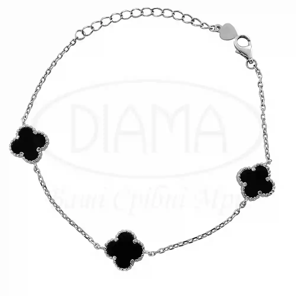 Браслет срібний з оніксом фото 1