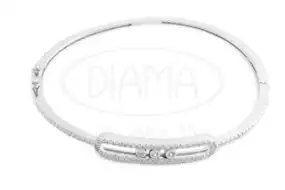 Браслет срібний з цирконом