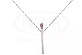 Кольє срібне "Сірник"