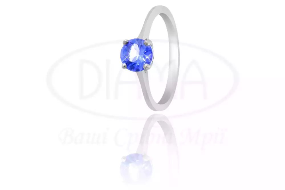 Каблучка срібна з Танзанітом фото 1