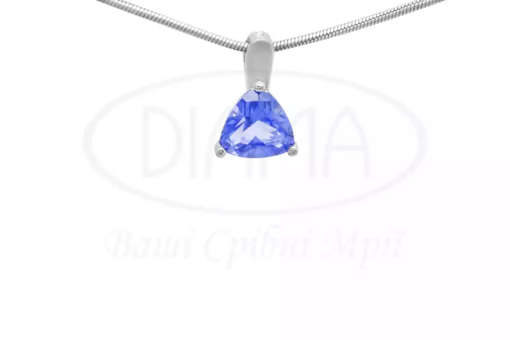 Підівска срібна з Танзанітом фото 1