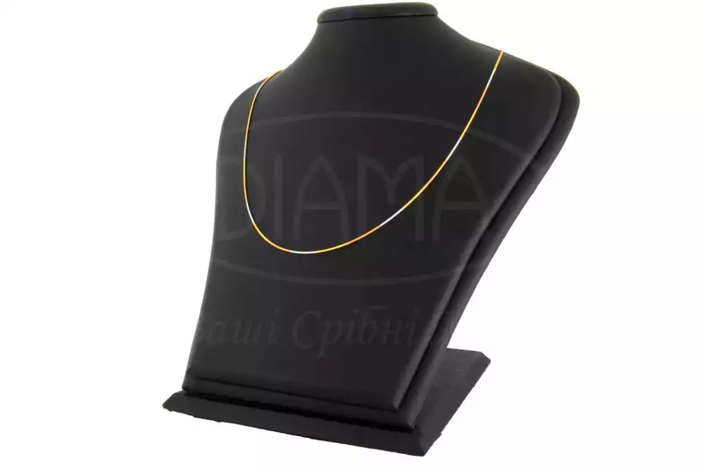 Ланцюг срібний "Снейк кольоровий" фото 1