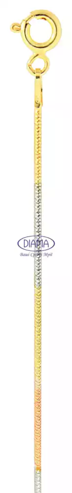 Ланцюг срібний "Снейк кольоровий" фото 2