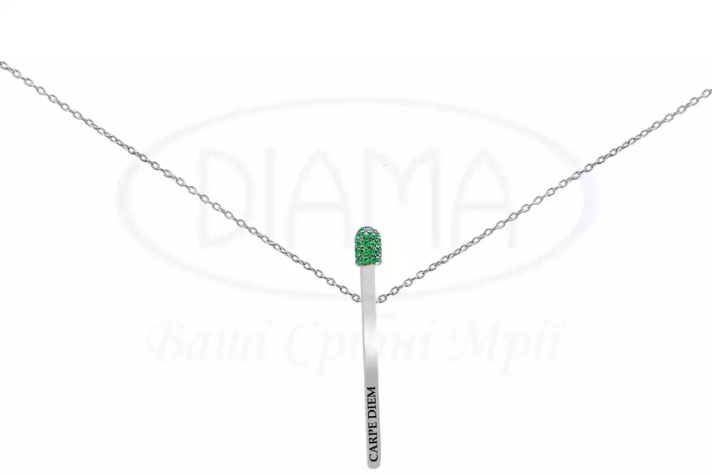 Кольє срібне "Сірник" фото 1