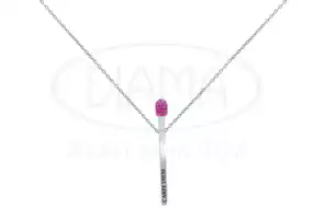 Кольє срібне "Сірник"