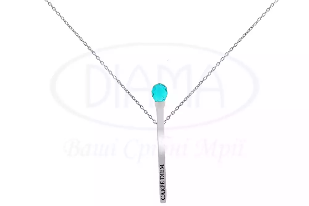 Срібне Кольє "Сірник" фото 1