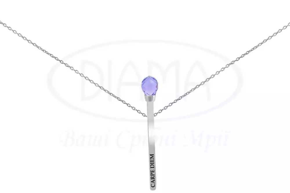 Срібне Кольє "Сірник" фото 1