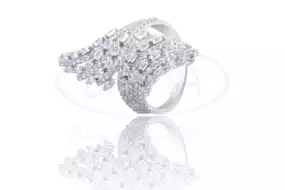 Срібна каблучка з цирконом