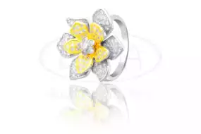 Срібна каблучка з цирконом