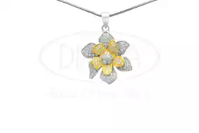 Срібна підвіска з цирконом