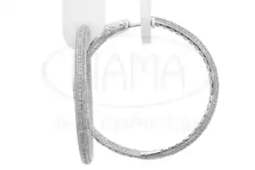 Круглі срібні сережки