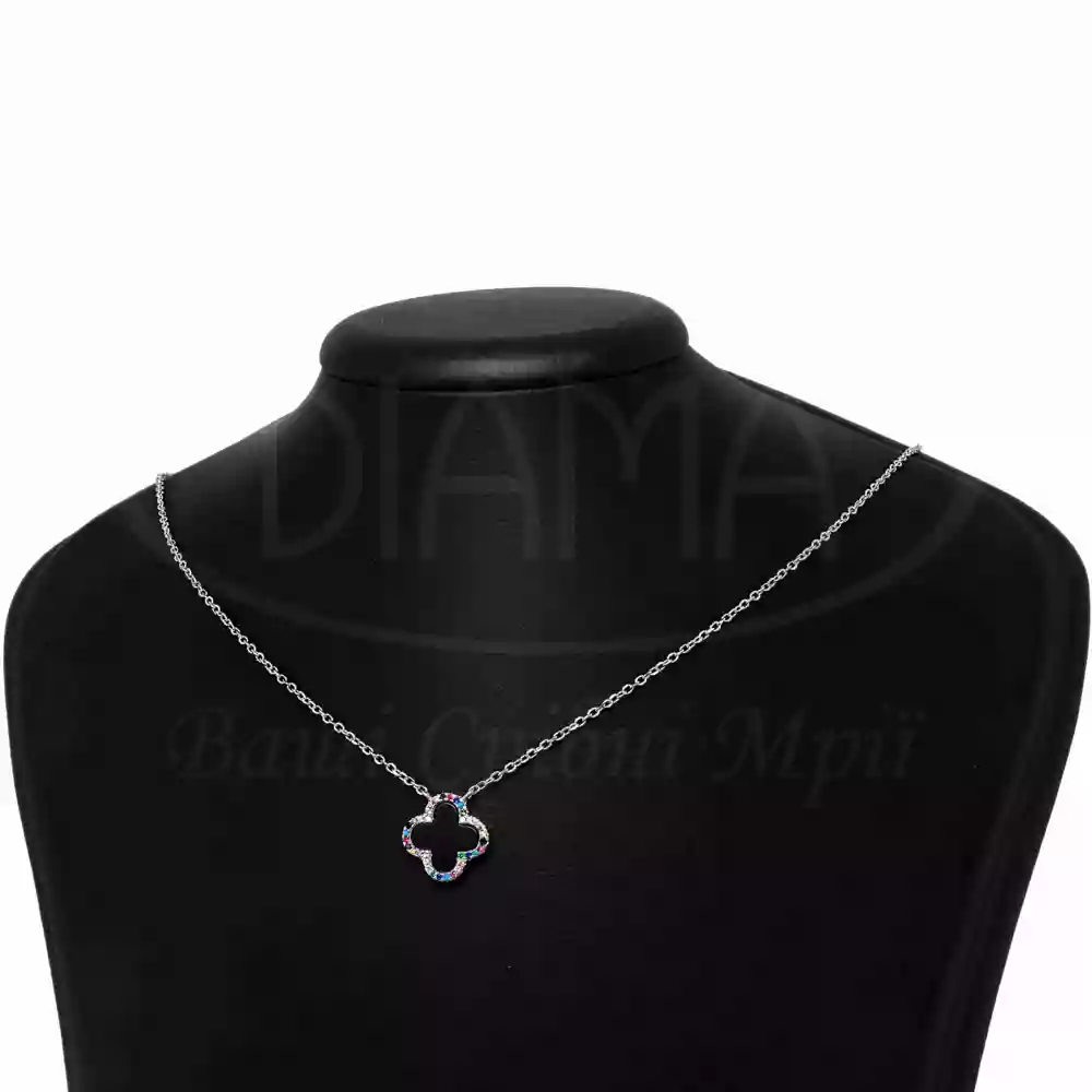 Колье "Клевер" з оніксом фото 1