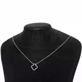 Срібне кольє з оніксом