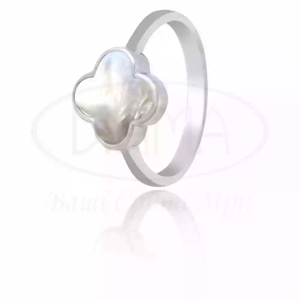 Каблучка Клевер з перламутром фото 1