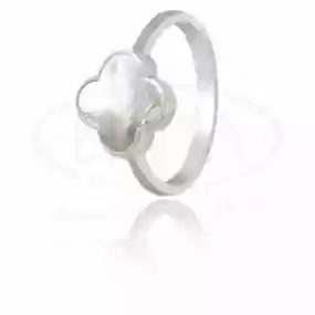 Каблучка Клевер з перламутром