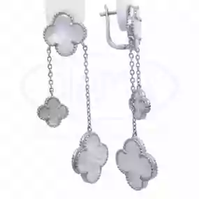 Сережки срібні з Перламутром