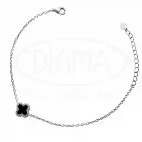 Срібний браслет з "Клевером"