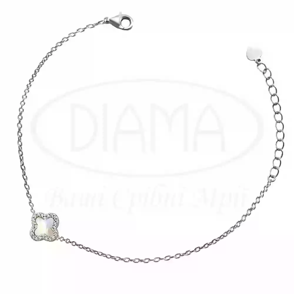 Срібний браслет Конюшина фото 1