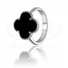 Срібна каблучка "Клевер"