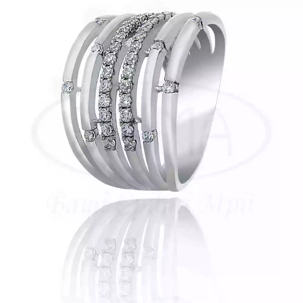 Срібна каблучка з Цирконом фото 1