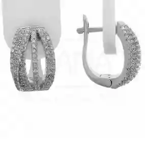 Срібні сережки з Цирконом