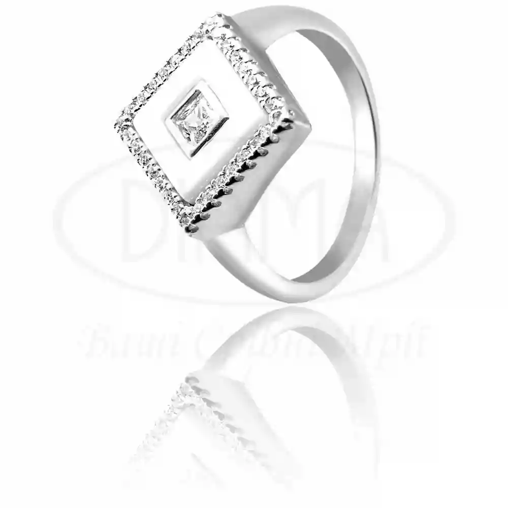 Срібна керамічна каблучка фото 1