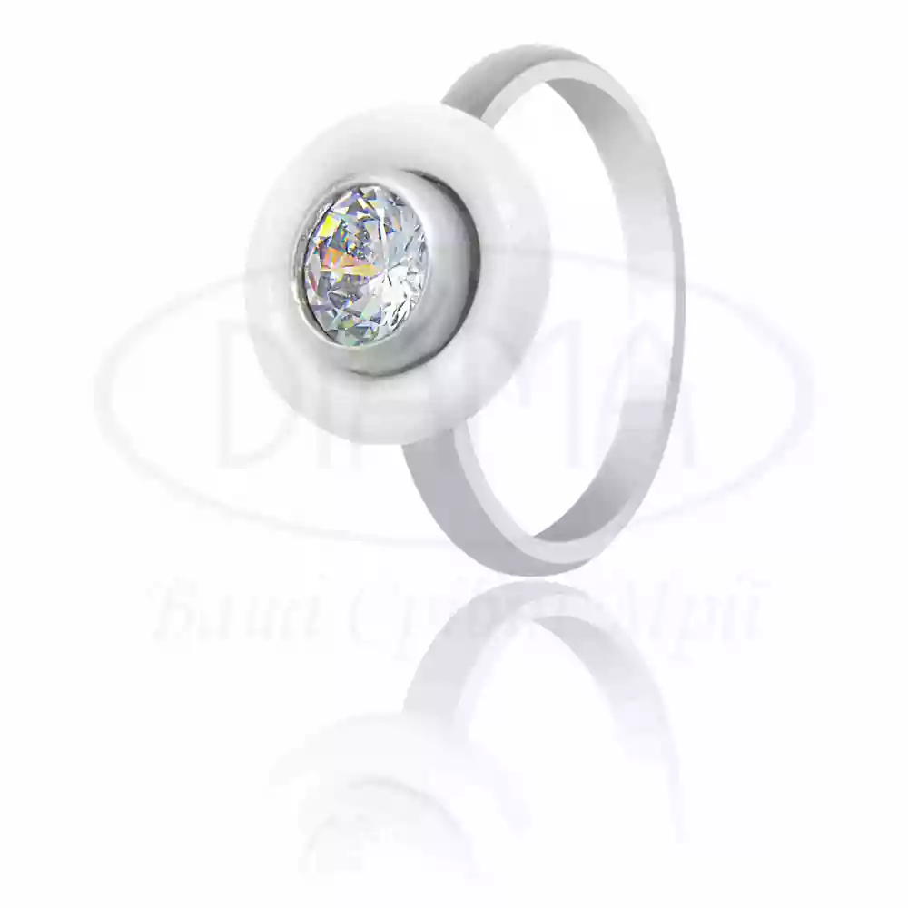 Каблучка з керамікою фото 1