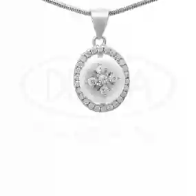 Срібна підвіска з керамікою