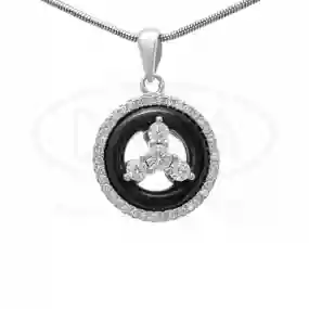 Підвіска срібна з керамікою