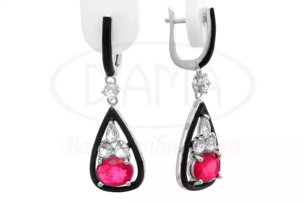 Сережки в формі Краплі фото 1