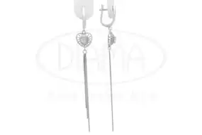 Сережки срібні з Цирконом