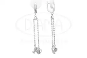 Сережки срібні з Цирконом