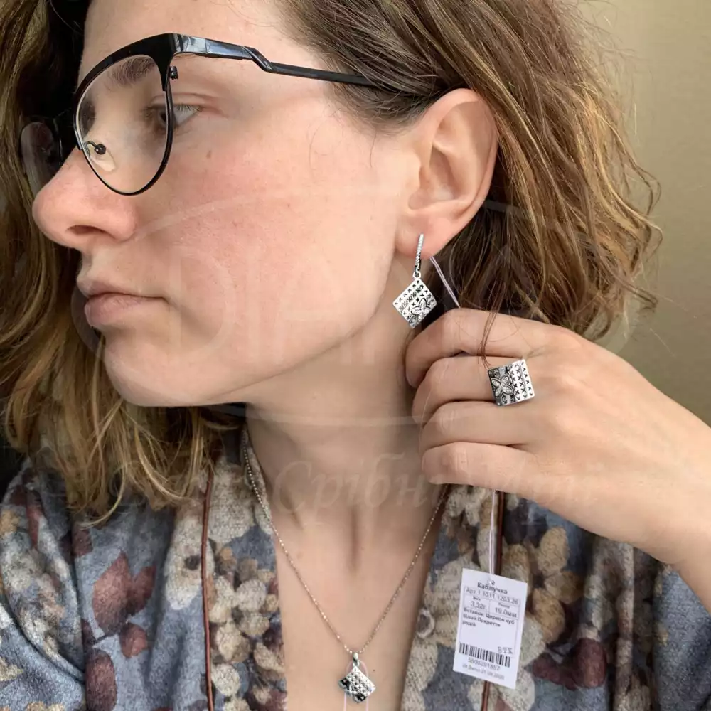 Срібна каблучка з Цирконом фото 2