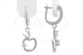 Срібні сережки з Цирконом