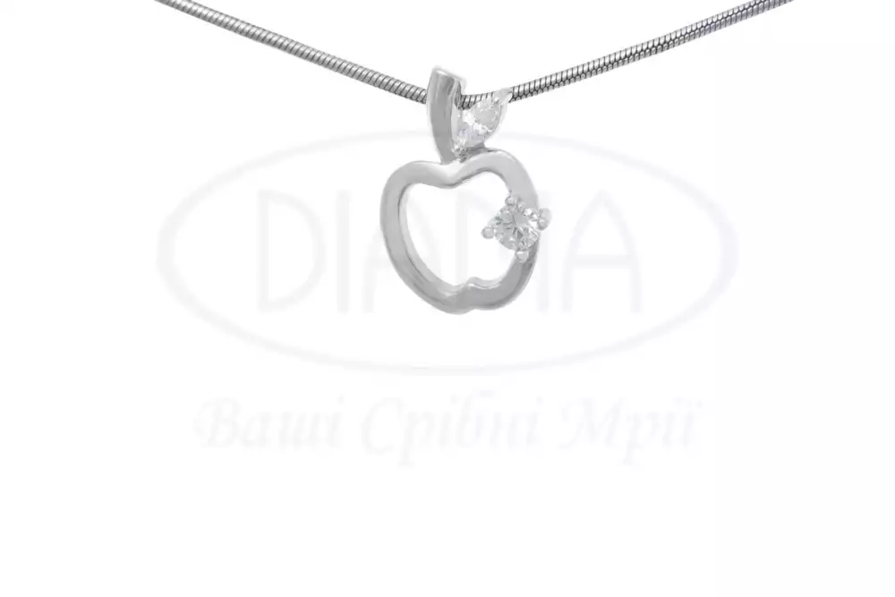 Срібна підвіска з Цирконом фото 1