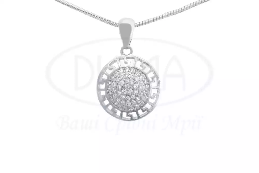 Срібна підвіска з Цирконом фото 1