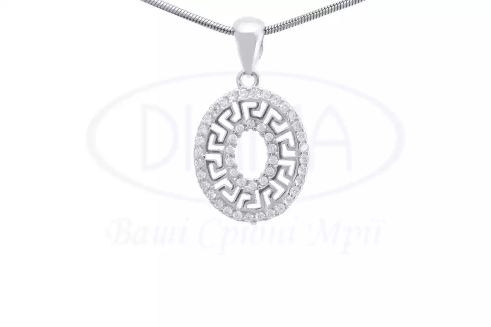 Срібна підвіска з Цирконом фото 1