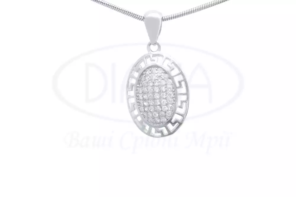 Срібна підвіска з Цирконом фото 1