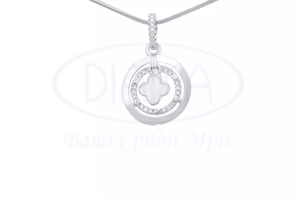 Срібна підвіска з Цирконом фото 1