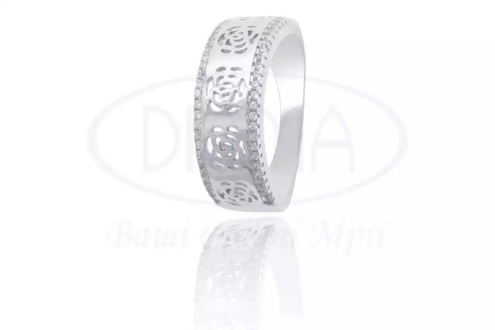 Срібна каблучка з Цирконом фото 1