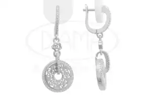 Срібні сережки з Цирконом